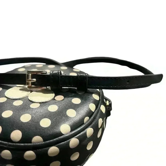 Bonpoint Cherry Dot Leather Circle Shoulder Bag Rare - Picture 5 of 11